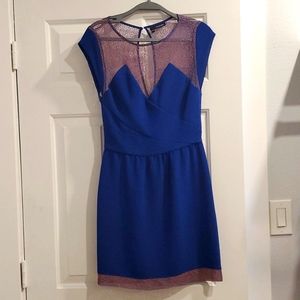 The Kooples dress with purple lace, in perfect condition, worn once